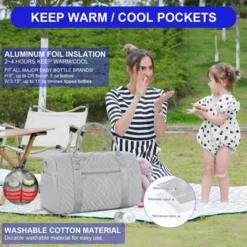 Itopfox Large Tote Diaper Bag For Mom And Baby, Hospital Bag For Twins Or 2 Kids, Multi-Pocket Travel Diaper Bag With Insulated Bottle Pockets -Kitchen Chef GUEST 9220bb08 b315 4c28 acc6 fae5ec4f3532