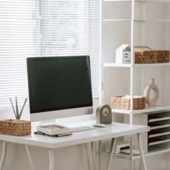 Itopfox Hand Woven Water Hyacinth Storage Baskets Set Of 3 Natural Wicker Baskets For Organizing Pantry Shelf, Closet, Bathroom, Living Room, Bedroom -Kitchen Chef GUEST 923b7647 4617 44d8 8700 d0471048bfbb