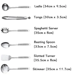 Itopfox 11-Piece Stainless Steel Kitchen Utensil Set With Spatula, Nonstick Cookware Gadgets For Cooking, Baking, And Serving -Kitchen Chef GUEST 93153411 30cc 4d2c afaa 1ef7e425f1a1
