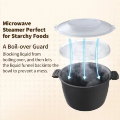 Itopfox Professional Large Microwave Cookware, Rice Cooker & Steamer For Vegetables, Safe Mixing & Serving Bowls, Food Storage Container, BPA Free -Kitchen Chef GUEST 933dbd9f 18dd 4c1d 874c 7ec638e7ed05