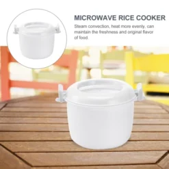 Itopfox Microwave Rice Cooker With Steamer Basket, Lid & Locking Clip For Cooking Rice, Vegetables, Soup & More In Microwave, Reusable & Food Safe -Kitchen Chef GUEST 94498fa6 a2ec 47a6 b6af 464eb1173117