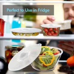 Itopfox Silicone Lids For Food Storage - BPA Free Suction Covers For Bowls, Pots, Pans, Microwave, Oven, Fridge, Dishwasher Safe, Eco-Friendly -Kitchen Chef GUEST 94518b0b f074 4c49 bfaa e66787ad48ff