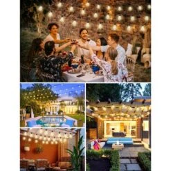 Itopfox LED Outdoor String Lights With Remote, 100FT Commercial Grade Waterproof Patio Lights, 30+2 ST38 Dimmable Edison Bulbs, Warm White Rope Light 14 Itopfox LED Outdoor String Lights With Remote, 100FT Commercial Grade Waterproof Patio Lights, 30+2 ST38 Dimmable Edison Bulbs, Warm White Rope Light -Kitchen Chef GUEST 94f984ab a1f4 4665 b003 259ea43bbd47