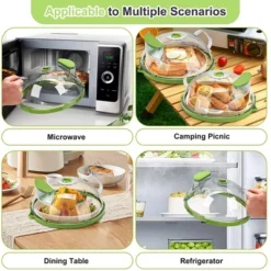 Itopfox Microwave Splatter Cover With Steamer, Clear Lid For Food, Kitchen Accessories For Microwave Oven, Green 15 Itopfox Microwave Splatter Cover With Steamer, Clear Lid For Food, Kitchen Accessories For Microwave Oven, Green -Kitchen Chef GUEST 97912b18 a860 4bf7 9f3b b45c08e40713