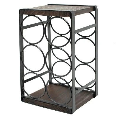 Itopfox Rustic Wood Countertop Wine Rack For 6 Bottles, No Assembly Required, Elegant Brown Finish For Kitchen Or Bar Display 10 Itopfox Rustic Wood Countertop Wine Rack For 6 Bottles, No Assembly Required, Elegant Brown Finish For Kitchen Or Bar Display - Image 8