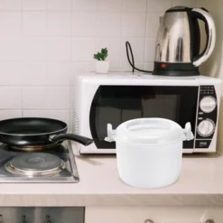 Itopfox Microwave Rice Cooker With Steamer Basket, Lid & Locking Clip For Cooking Rice, Vegetables, Soup & More In Microwave, Reusable & Food Safe -Kitchen Chef GUEST 98ff70c2 547a 4097 bcd7 5b6ff56a0729