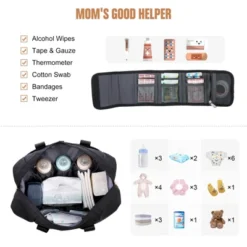 Itopfox Large Waterproof Diaper Tote With Changing Pad, Multi-Pocket Design For Baby Essentials, Travel-Friendly And Durable -Kitchen Chef GUEST 99093632 c1cd 46b7 aaa1 7730a89230e0