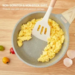 Itopfox Kitchen Utensils Set - 34 PCS Non-Stick Silicone Cooking Tools With Wooden Handle, Kitchen Gadgets For Nonstick Cookware (Cream White) -Kitchen Chef GUEST 9923a7db 3968 4800 bc88 2baac9944011