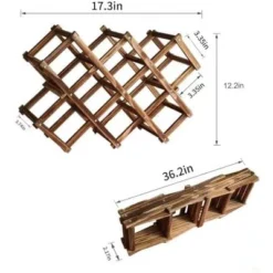 Itopfox Freestanding Stackable Wine Rack Organizer For Countertop And Cabinets With Foldable Design And Scratch-Resistant Protector -Kitchen Chef GUEST 999a316a 335a 427e 8b33 6b657e47ac0b