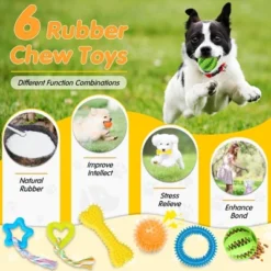 Itopfox 25 Pack Luxury Dog Chew Toys For Puppy, Rope Toys, Treat Ball And Squeaky Toys For Teething Small Dogs -Kitchen Chef GUEST 99a6f232 f403 4f68 a412 eb98a2860a22