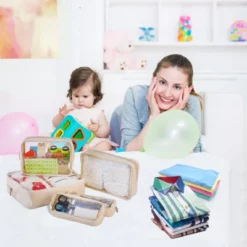 Itopfox 5-Piece Clear Waterproof TPU Baby Organizer Set For Diapers, Toys, And Travel Accessories, Nestable Bags -Kitchen Chef GUEST 99dc6672 de07 4d40 b342 b3a9e1eca3dc