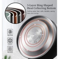 Itopfox Stainless Steel Whistling Tea Kettle For Stove Top, 2.64 Quart Capacity With Cool Touch Handle, Safe For Daily Use 11 Itopfox Stainless Steel Whistling Tea Kettle For Stove Top, 2.64 Quart Capacity With Cool Touch Handle, Safe For Daily Use -Kitchen Chef GUEST 9b54ac04 c670 4e17 a602 45794cc915e2