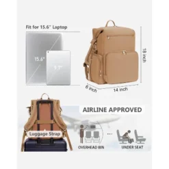 Itopfox Neoprene Waterproof Diaper Backpack For Parents With Changing Pad, Large Storage & 10 Pockets, Travel-Friendly Design (Oat) -Kitchen Chef GUEST 9bc1f537 4444 438b ba57 b857c3d5a551