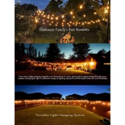 Itopfox Outdoor String Lights Waterproof 400FT Shatterproof Patio Lights With 212 Vintage Dimmable LED Edison Bulbs For Backyard Fence Garden -Kitchen Chef GUEST 9d1035d6 1c66 4e8d a53e 114e36645d38