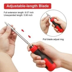 Itopfox 13-in-1 Multi Screwdriver Set With Torx, Flat Head, Phillips, Hex, Square & 1/4 Nut Driver - Adjustable & Compact -Kitchen Chef GUEST 9d153c42 0e26 429c b817 2f804fcdd3e6