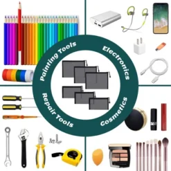 Itopfox 6-Pack Mesh Cosmetic Pouches With Zipper For Makeup, Toiletries, And Organizing Home Or Office Essentials (Black) 12 Itopfox 6-Pack Mesh Cosmetic Pouches With Zipper For Makeup, Toiletries, And Organizing Home Or Office Essentials (Black) -Kitchen Chef GUEST 9d4f8dff a71a 48f4 8913 091fdb3aba3c