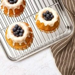 Itopfox Stainless Steel Bakeware Set, 9-Piece For Cake Cookie Loaf Muffin, Includes Round Square Rectangle Pans With Lid & Rack, Dishwasher Safe 13 Itopfox Stainless Steel Bakeware Set, 9-Piece For Cake Cookie Loaf Muffin, Includes Round Square Rectangle Pans With Lid & Rack, Dishwasher Safe -Kitchen Chef GUEST 9daa067c 50ab 49fa ac61 cb566bc946d1