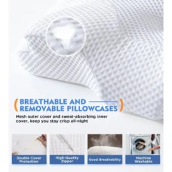 Itopfox Osteo Cervical Pillow For Neck Pain Relief, Hollow Design Odorless Memory Foam Pillows With Cooling Case, Orthopedic Bed Pillow For Sleeping -Kitchen Chef GUEST 9e39dae0 2cb3 4f90 8651 f128544645cc