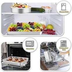 Itopfox Stainless Steel Bakeware Set, 11-Piece Toaster Oven Baking Pan Set With Lasagna, Cake, Loaf & Muffin Pans, Dishwasher Safe -Kitchen Chef GUEST 9e5ec1a3 5ddc 4842 abe0 36a1d462d0de