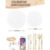 Itopfox 300PCS White And Gold Plastic Dinnerware Set For 50 Guests Includes Dinner Plates, Cake Plates, Cutlery, Cups For Wedding, Birthday -Kitchen Chef GUEST 9eb2f37c 72f5 4c0a b61b d1a6eba8172b