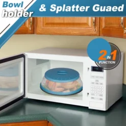 Itopfox 4 In 1 Vented Collapsible Microwave Splatter Cover & Mat, Kitchen Dish Bowl Plate Lid For Food, Dishwasher-Safe, BPA-Free Silicone & Plastic -Kitchen Chef GUEST 9f70a228 200b 4688 8f4e 25333b1fe3f6