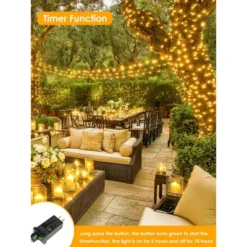 Itopfox 66Ft 200 LED Fairy Lights Plug In, Waterproof String Lights Outdoor & Indoor 8 Modes Christmas Light Bedroom Decor, Timer Twinkle Lights -Kitchen Chef GUEST a2b17b63 65a8 447c 8c2b d47fd167728e