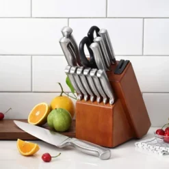 Itopfox German Stainless Steel Kitchen Knife Block Set With Built-in Sharpener, 15-Piece Cutlery Set For Professional And Home Use -Kitchen Chef GUEST a366a488 d3c1 4998 a855 85c23399732f