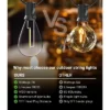 Itopfox Ultra Long Outdoor LED String Lights With Shatterproof S11 Edison Bulbs, Waterproof Hanging Light For Backyard Deck Porch Party Decor -Kitchen Chef GUEST a46d5717 2535 4c2d b777 178b98b3425b