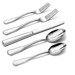 Itopfox 40-Piece Silverware Set, 18/10 Stainless Steel Flatware For 8, Tableware Cutlery Set, Utensil Sets For Home Restaurant, Mirror Finish -Kitchen Chef GUEST a6c3c63b 7d1d 46b4 ad36 e0ba51789a22