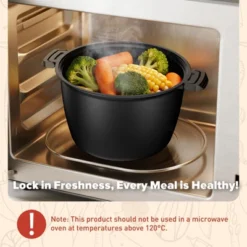 Itopfox Large Microwave Cookware Steamer - Vegetable Steamer For Cooking, Microwave Cooker With Food Container, Removable Filter And Dishwasher Safe -Kitchen Chef GUEST a7467aa6 8712 4c3f 9f4b f7b39a125686