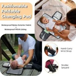 Itopfox Large Waterproof Diaper Backpack With Changing Pad, Pacifier Case, 16 Pockets, Insulated Bottle Holders, Stroller Straps, Black -Kitchen Chef GUEST a8fb4ba3 ad96 4191 93f6 44f4e340aea8