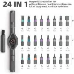 Itopfox 24 In 1 Magnetic Screwdriver Set With Ratchet Handle, Detachable Extension Rod For PC, Furniture, Bicycle Repairs -Kitchen Chef GUEST ae682b57 9d4c 4f9a 96a2 fb149b2e3f74