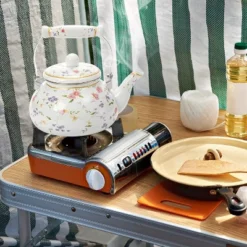 Itopfox Vintage Floral Enamel Tea Kettle With Porcelain Handle For Stovetop, Home Kitchen, Camping, Perfect Gift For Housewarming, Wedding -Kitchen Chef GUEST b0455d84 99c2 4ba3 bb4a fe696cdcb3f2