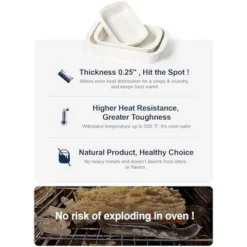 Itopfox Deep Ceramic Casserole Dishes Set With Roasting Racks, Large Lasagna Pans With Handles, Rectangular Bakeware For Oven, Gift For Mom, Set Of 3 -Kitchen Chef GUEST b12eac92 1dfe 489e a8b3 d30d6447f1cc