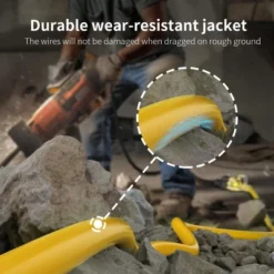 Itopfox 12/3 Gauge Heavy Duty Outdoor Extension Cord 25 Ft Waterproof With Lighted End, Flexible Cold-Resistant 3 Prong Electric Cord -Kitchen Chef GUEST b1b6ee82 046c 4270 94af 2a3f06103eca