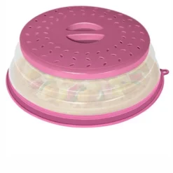 Itopfox Collapsible Microwave Splatter Cover With Vent Holes, Foldable Lid For Dishes & Bowls, Multi-Use Kitchen Splatter Guard & Colander (Purple) -Kitchen Chef GUEST b222bfca c499 4032 a209 06ee2bcfe3b9
