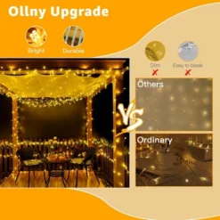 Itopfox 120LED String Lights, Waterproof Connectable Fairy Lights With Timer 8 Modes, Warm White Plug In Christmas Light For Indoor Outdoor Decor -Kitchen Chef GUEST b3c1a525 f685 446d b5c2 13912df6842b