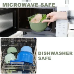 Itopfox 4-Piece Nesting Mixing Bowls Set With Pour Spout & Handle, BPA-Free, Microwave & Dishwasher Safe, Non-Slip Base, Lightweight -Kitchen Chef GUEST b4142050 2c0d 4a40 99ab 5184d05e8cf0