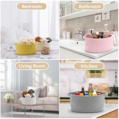 Itopfox Cute Woven Storage Basket With Handle, Gift-Ready Decorative Organizer For Baby Shower, Birthday, Raffle, Nursery, Home Storage -Kitchen Chef GUEST b4aa49a8 c85d 41b8 9655 da78ff61a49f