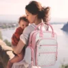 Itopfox Large Capacity Multifunctional Diaper Backpack For Travel & Hospital Use With Multiple Pockets - Pink -Kitchen Chef GUEST b4c93d21 da6c 4124 91bc 365e787e87d4