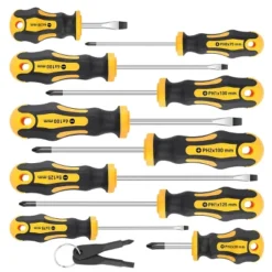 Itopfox 10-Piece Magnetic Screwdrivers Set With 5 Phillips & 5 Slotted Tips, Professional Cushion Grip For Comfort & Control, Includes Storage Bucket -Kitchen Chef GUEST b4d07777 cf10 474c 87a2 8685d8a8f4d3