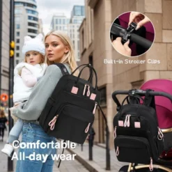 Itopfox Large Diaper Backpack With 18 Pockets, Water-Resistant Nylon, Insulated Bottle Holders, Stroller Straps (Black) 12 Itopfox Large Diaper Backpack With 18 Pockets, Water-Resistant Nylon, Insulated Bottle Holders, Stroller Straps (Black) -Kitchen Chef GUEST b58b6bde 8fc2 4571 9d96 be58e13ccc32