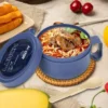 Itopfox Unbreakable Microwave Soup Mugs With Lids And Handles, Microwave Ramen Bowl For Soup, Instant Noodles, Oatmeal, Gumbo, Salad, Sapphire Blue -Kitchen Chef GUEST b7dc8f81 ce25 43ef 873c 87e302a4578a
