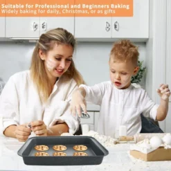 Itopfox 5-Piece Nonstick Bakeware Set With Grey Marble Coating, Carbon Steel Baking Pans For Oven, Includes Round & Square Cake Pan, Muffin Tin 16 Itopfox 5-Piece Nonstick Bakeware Set With Grey Marble Coating, Carbon Steel Baking Pans For Oven, Includes Round & Square Cake Pan, Muffin Tin -Kitchen Chef GUEST b80e0a46 dd6a 4f55 ae91 dbd71b8827ea