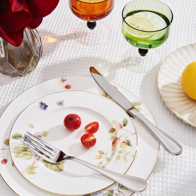 Itopfox 60 Piece Teardrop Silverware Set For 12, 18/10 Stainless Steel Flatware Set, Modern Design Cutlery Set For Home/Hotel/Wedding 4 Itopfox 60 Piece Teardrop Silverware Set For 12, 18/10 Stainless Steel Flatware Set, Modern Design Cutlery Set For Home/Hotel/Wedding - Image 2