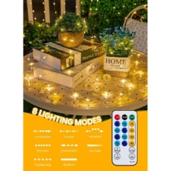 Itopfox Fairy Lights With Remote 200 LED Firefly String Lights For Bedroom Home Wall Ceiling Christmas Tree Wreath Craft Wedding Party Indoor Outdoor -Kitchen Chef GUEST b8a44c25 d67a 490d b686 c86a98d18f1e