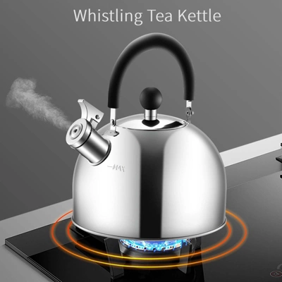Itopfox 304 Stainless Steel Whistling Tea Kettle, 3 Quart Capacity, Suitable For Induction & Gas Stove Tops, Fast Boiling 7 Itopfox 304 Stainless Steel Whistling Tea Kettle, 3 Quart Capacity, Suitable For Induction & Gas Stove Tops, Fast Boiling - Image 5
