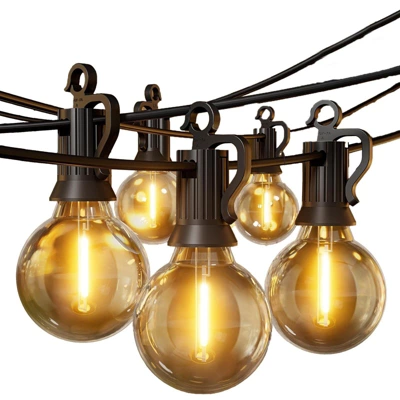 Itopfox Outdoor String Lights, 50FT 25 G40 Bulbs Shatterproof Patio Lights, IP65 Waterproof Dimmable Hanging Connectable Globe LED For Backyard 11 Itopfox Outdoor String Lights, 50FT 25 G40 Bulbs Shatterproof Patio Lights, IP65 Waterproof Dimmable Hanging Connectable Globe LED For Backyard - Image 9