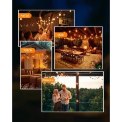 Itopfox Outdoor String Lights 200 FT With 104 Shatterproof LED Bulbs, Commercial Grade Waterproof Hanging Light For Bistro Backyard Cafe Market -Kitchen Chef GUEST bce0cd0d 2c2f 4f4a a5c5 a15ddd172000