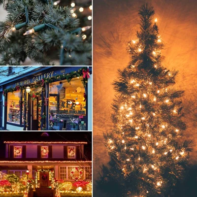 Itopfox Clear Christmas Lights Set With 100 Warm White Mini Bulbs For Indoor Christmas Tree, Garland, Wedding, Party, Festival Decoration 8 Itopfox Clear Christmas Lights Set With 100 Warm White Mini Bulbs For Indoor Christmas Tree, Garland, Wedding, Party, Festival Decoration - Image 6